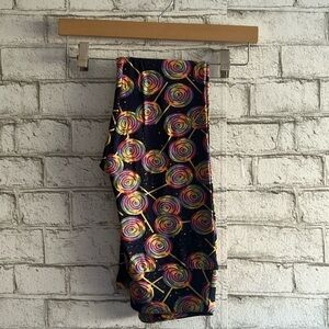 NEW!!! Lollipop leggings Lularoe Size OS navy blue background